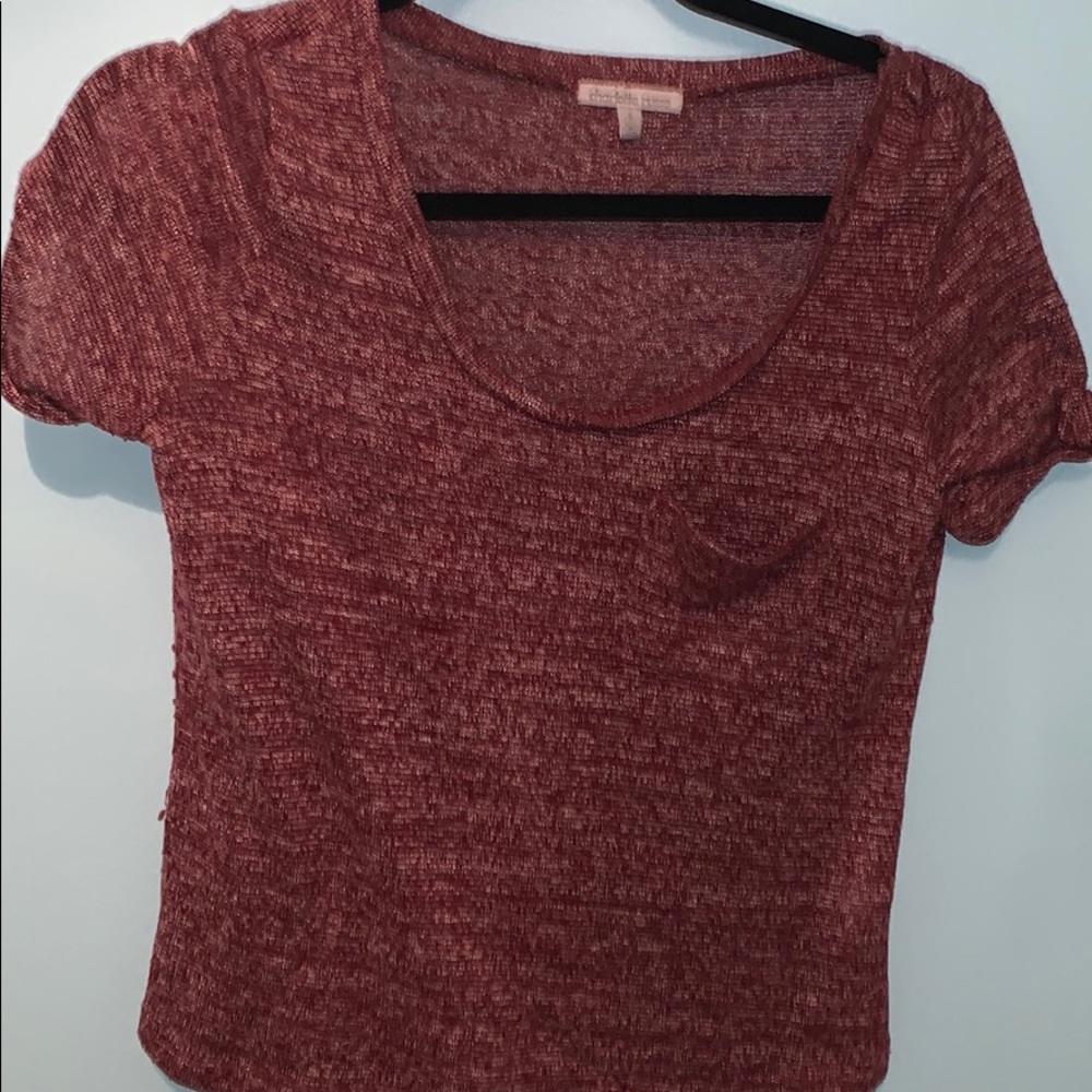 Maroon t-shirt!